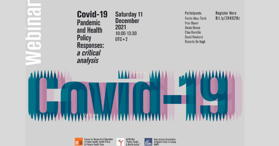 Conference: Covid-19 pandemic and health policy responses: a critical analysis